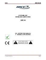 LOTRONIC BST UDR 66 Instruction Manual preview