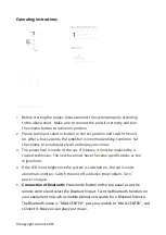 Preview for 6 page of LOTRONIC Madison MAD-CENTER220BI Operating Instructions Manual