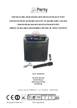 Preview for 1 page of LOTRONIC PARTY-KUBE300VHF Instruction Manual