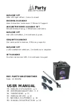 LOTRONIC Party Light & Sound 10-9031PLS User Manual preview