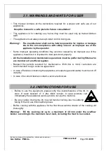 Preview for 54 page of Lotus cooker PMK G Series Instruction Manual For Installation, Maintenance And Use