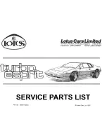 Preview for 608 page of Lotus 1980 ESPRIT S3 Service Manual