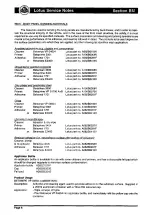 Preview for 31 page of Lotus 2004 ELISE Service Notes