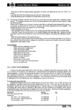 Preview for 86 page of Lotus 2004 ELISE Service Notes