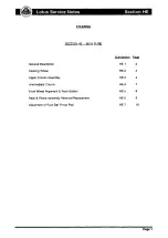 Preview for 310 page of Lotus 2004 ELISE Service Notes