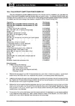 Preview for 493 page of Lotus 2004 ELISE Service Notes