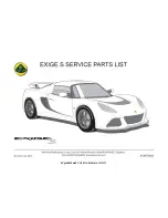 Lotus 2013 Exige S Service & Parts Manual предпросмотр