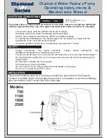 Lotus Diamond 750 Installaltion & Maintenance Manual предпросмотр