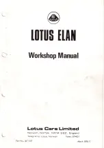 Preview for 2 page of Lotus Elan 1970 Workshop Manual