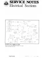 Предварительный просмотр 1 страницы Lotus Elan M100 Service Notes