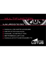 Lotus ILMJR00 Instruction Manual preview