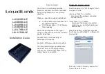 LOUDLINK LLK-A08BLUE Installation Manual предпросмотр