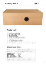 Предварительный просмотр 21 страницы Loudspeaker Kit C6S Assembly Instructions Manual