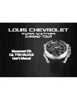 Louis Chevrolet 7750 VALJOUX User Manual предпросмотр