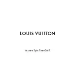 Preview for 1 page of Louis Vuitton Montre Spin Time GMT LV 119 calibre Manual