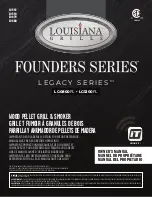 Предварительный просмотр 1 страницы Louisiana Grills Founders Legacy Series Owner'S Manual