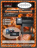 Предварительный просмотр 1 страницы Louisiana Grills LG1100 Owner'S Manual