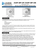 Preview for 1 page of Louroe Electronics AOP-SP-CF Installation And Operating Instructions Manual