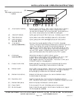 Предварительный просмотр 2 страницы Louroe Electronics AP-4TB Installation And Operating Instructions Manual