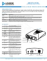 Предварительный просмотр 1 страницы Louroe Electronics ASK-4 101-DV Nstallation And Operating Instructions