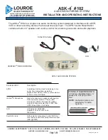 Louroe Electronics ASK-4 102 Installation And Operating Instructions Manual preview