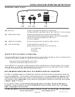 Preview for 3 page of Louroe Electronics LE-018 Installation And Operating Instructions Manual