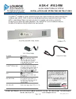 Louroe Electronics LE-019 Installation And Operating Instructions Manual preview