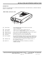 Preview for 2 page of Louroe Electronics LE-363 Installation And Operating Instructions Manual