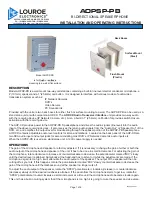 Preview for 1 page of Louroe AOPSP-PB Installation And Operating Instructions Manual