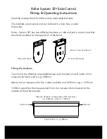 Preview for 2 page of Louvolite Roller System 32 Operating Instructions Manual