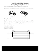 Предварительный просмотр 2 страницы Louvolite Vision 32 Open Cassette Fitting & Operating Instructions