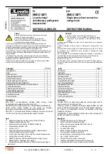 LOVATO ELECTRIC DME D120T1 Instruction Manual предпросмотр