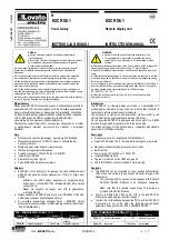 Preview for 1 page of LOVATO ELECTRIC EXC RDU1 Instruction Manual