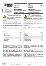 LOVATO ELECTRIC EXM 10 00 Instruction Manual preview