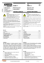 LOVATO ELECTRIC EXM 10 01 Instruction Manual preview