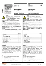 LOVATO ELECTRIC EXM10 10 Instruction Manual preview