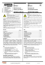 Preview for 1 page of LOVATO ELECTRIC EXP10 11 Instruction Manual