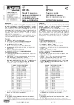 LOVATO ELECTRIC EXP1014 Instruction Manual preview