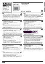 Lovato DMG100 Operating Manual preview