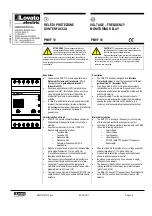 Lovato PMVF 10 Manual preview