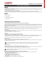 Предварительный просмотр 3 страницы Lovato T-FAST ie60 Assembling Instructions And Maintenance