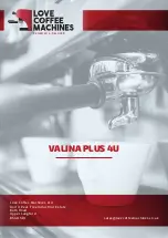 Love Coffee Machines VALINA PLUS 4U Manual preview