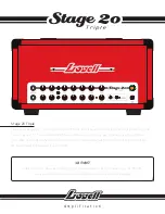 Lovell Stage 20 Triple Instruction Manual preview