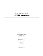 Предварительный просмотр 2 страницы Loveshaw LD3SBF Operator'S Manual