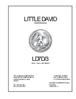 Предварительный просмотр 1 страницы Loveshaw LITTLE DAVID LD7D/3 Parts And Instruction Manual