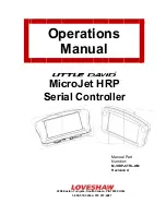 Loveshaw LITTLE DAVID MicroJet HRP Operation Manual preview