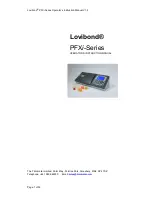 Предварительный просмотр 1 страницы Lovibond PFXi 195 Operator'S Instruction Manual