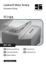 Предварительный просмотр 1 страницы Lovibond RD 125 Instruction Manual