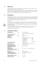 Предварительный просмотр 10 страницы Lovibond RD 125 Instruction Manual