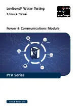 Lovibond Tintometer PTV Series Manual предпросмотр